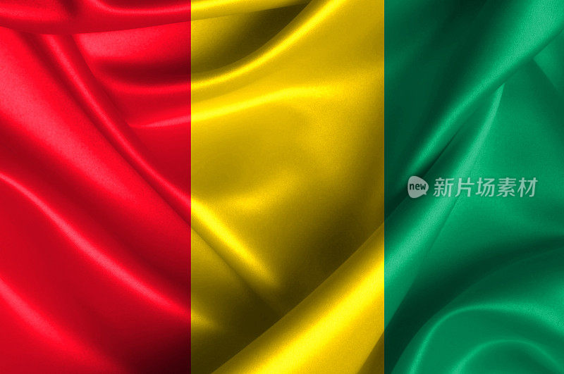 几内亚挥舞着国旗