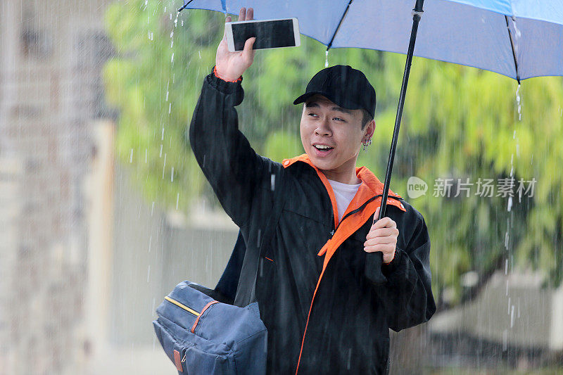 下雨的场景