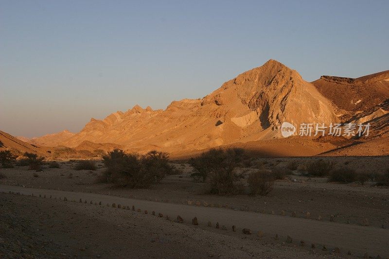 阿拉伯沙漠沙丘，死海约旦山谷