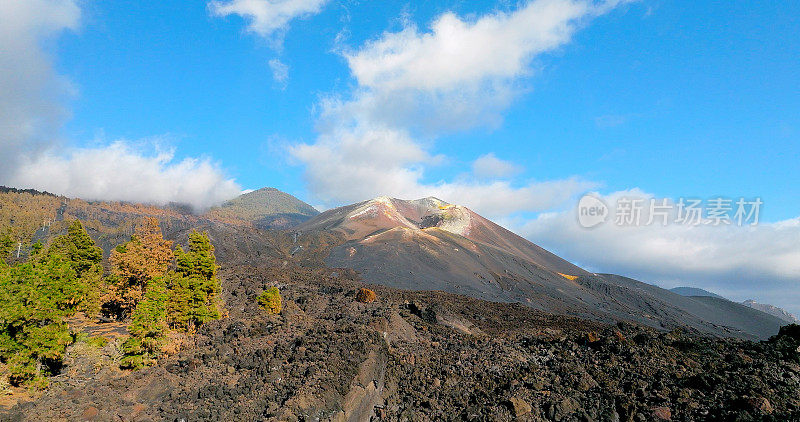 康伯雷维哈火山正式喷发7个月后的“塔乔盖特火山”鸟瞰图