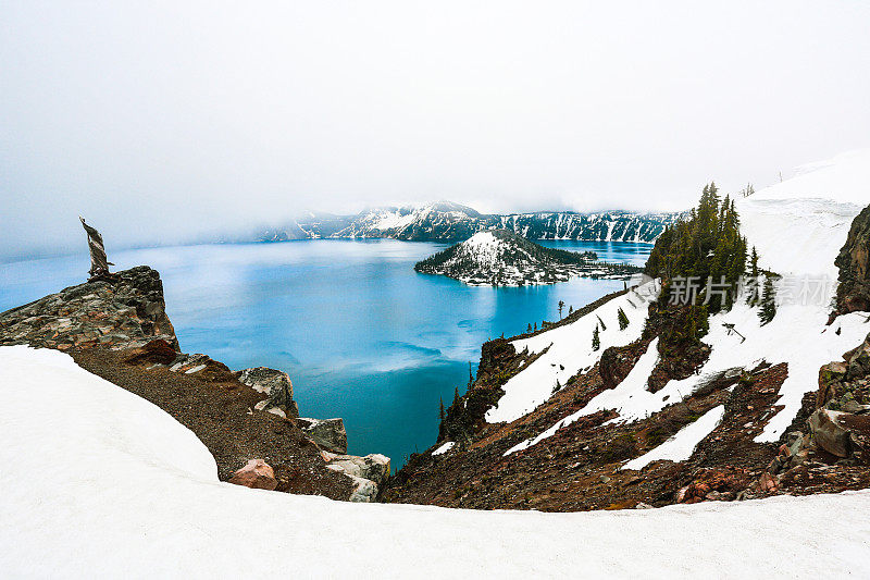 火山口湖,俄勒冈州