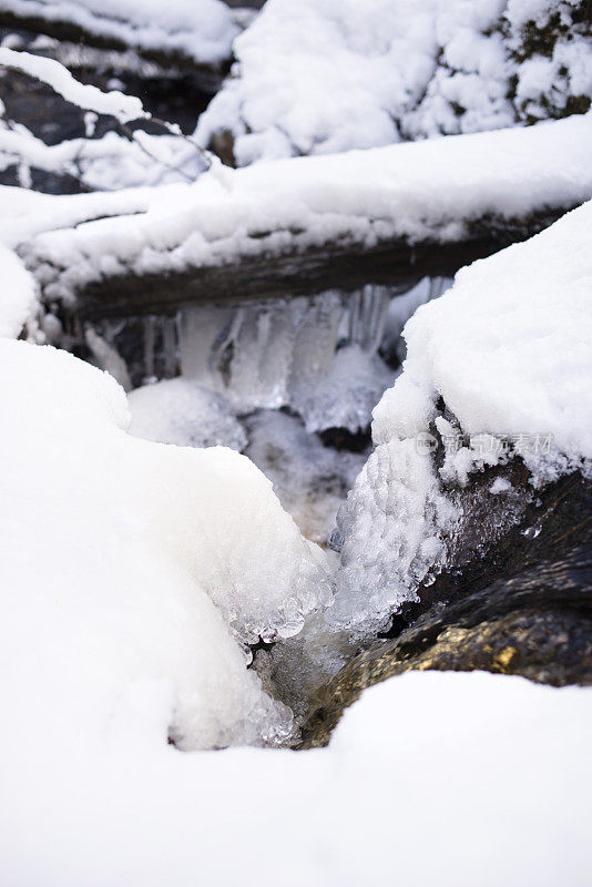 小河和雪