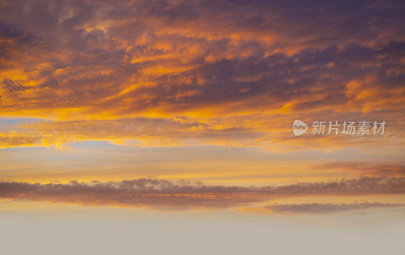 日落或日出天空背景