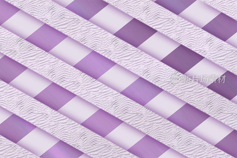 亮紫色和白色的对角线图案。