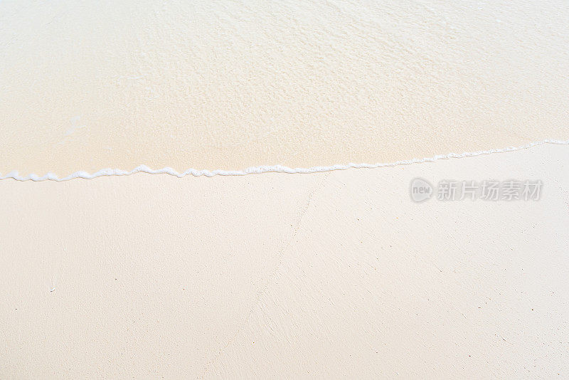 沙滩沙滩和海浪复制空间场景