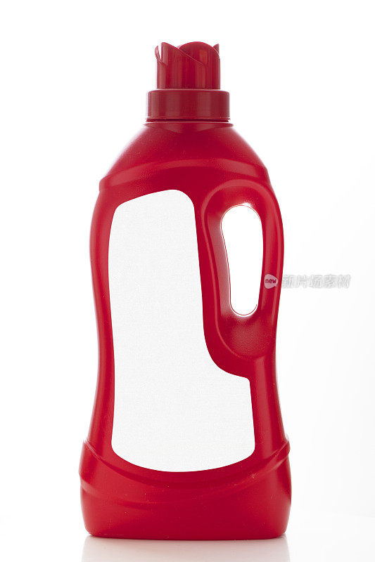 红色塑料液体洗涤剂瓶