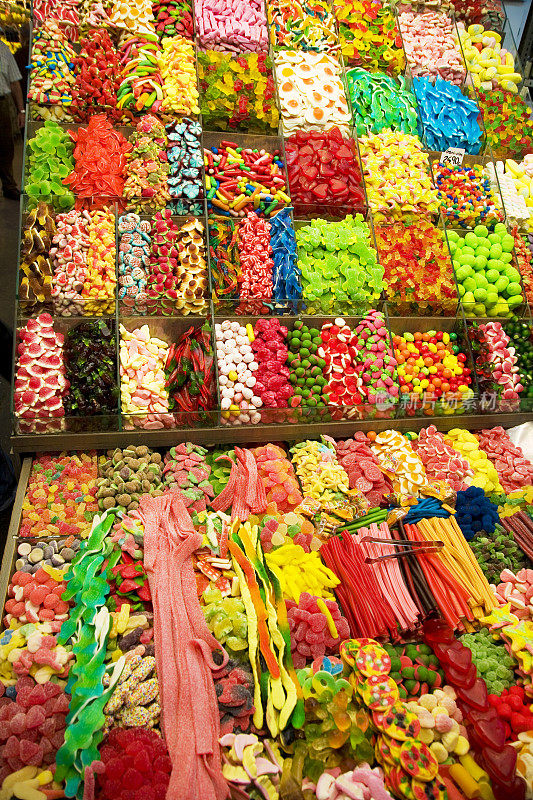 丰富多彩的各种糖果