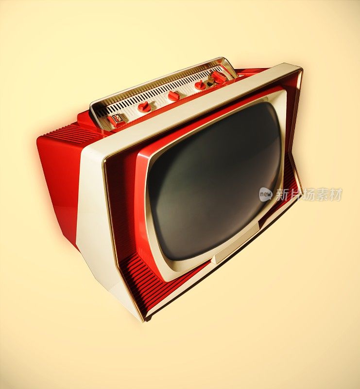 老式红白电视机
