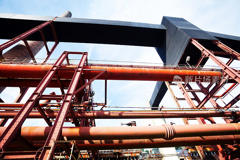 埃森巨大的焦炉Zollverein