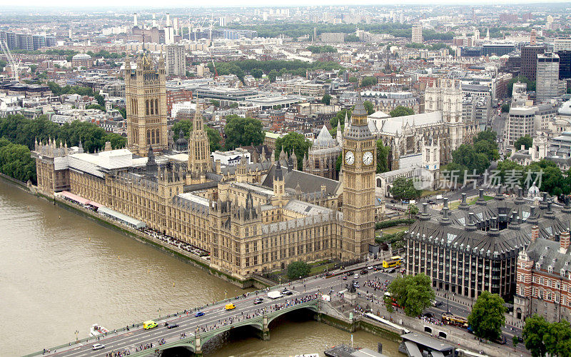伦敦的大本钟和议会