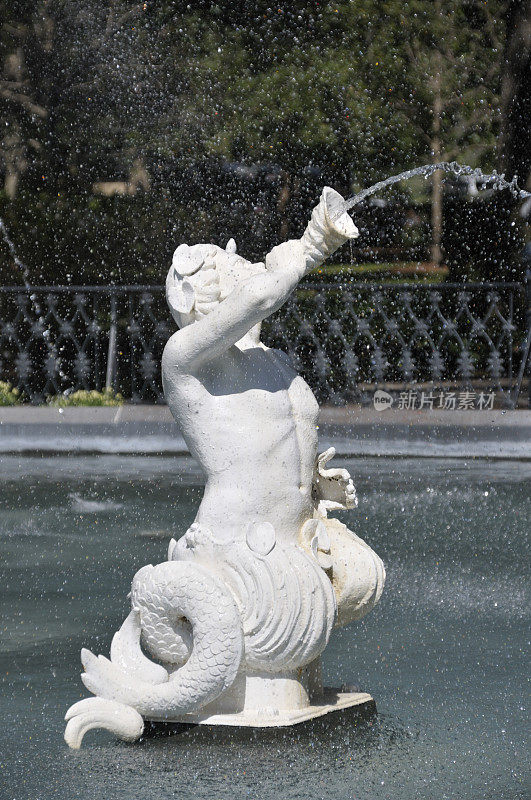 喷泉，福赛斯公园，萨凡纳