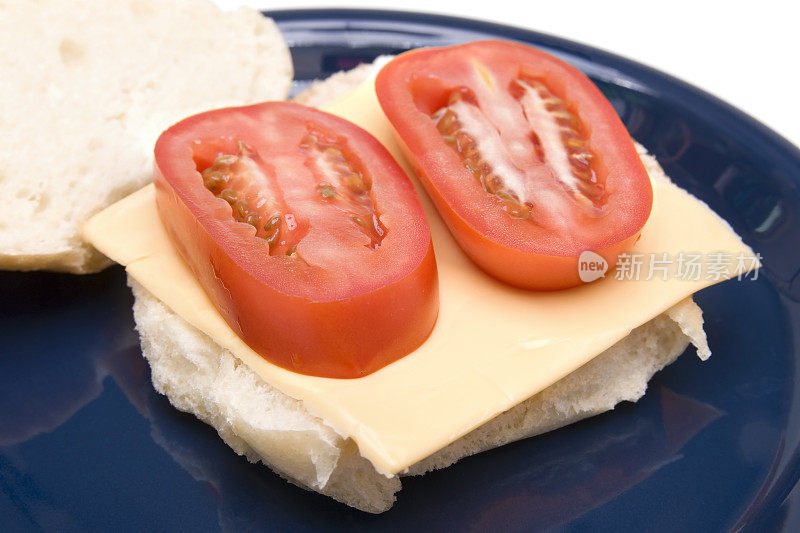 健康饮食――奶酪和番茄三明治