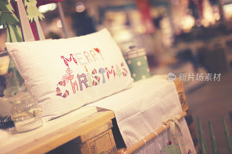在购物中心祝你圣诞快乐
