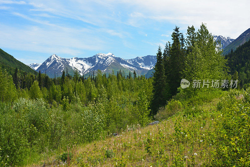 Chugach国家公园的风景名山