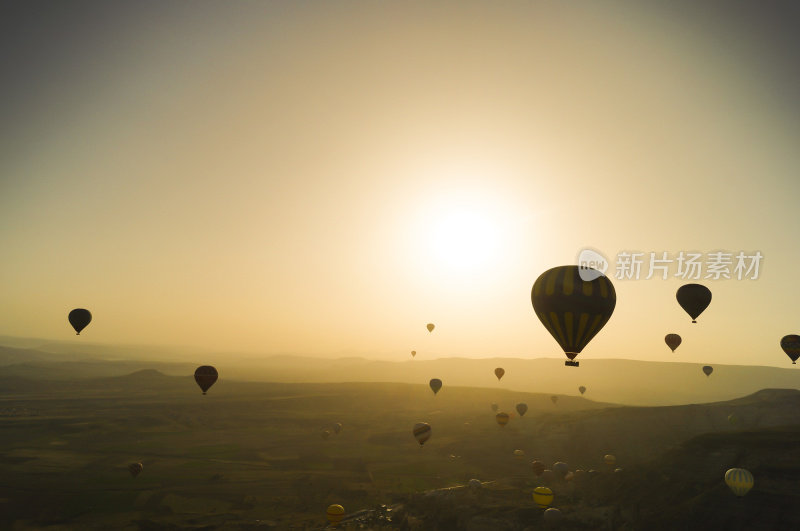 卡帕多西亚上空的热气球