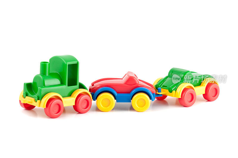 彩色塑料玩具火车三要素