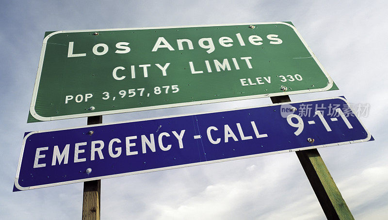洛杉矶城市限制标志