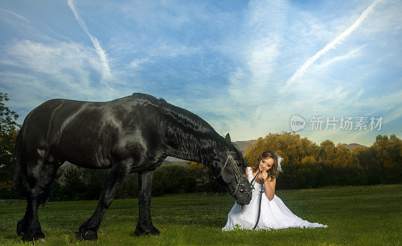 马和新娘