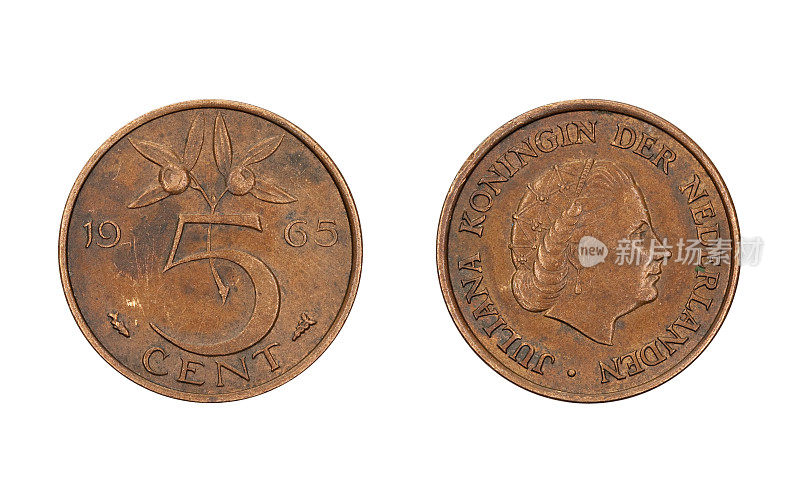 Five-Cent-Coin,荷兰,1965年