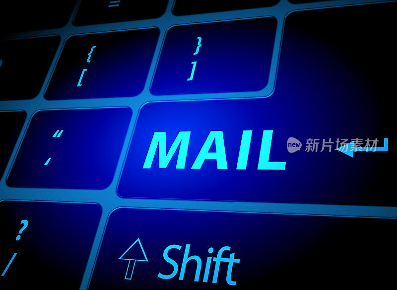 电脑键盘上的邮件按钮