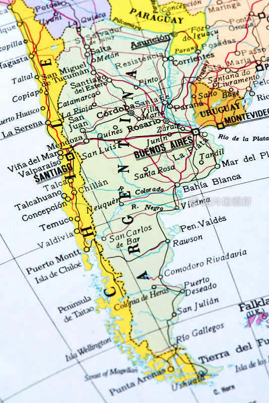 阿根廷的地图