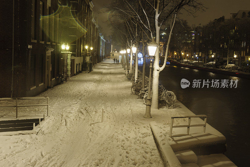 阿姆斯特丹的雪