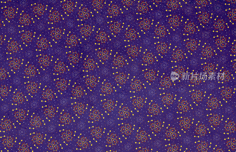 手绘紫色壁纸背景与应用纸覆盖。