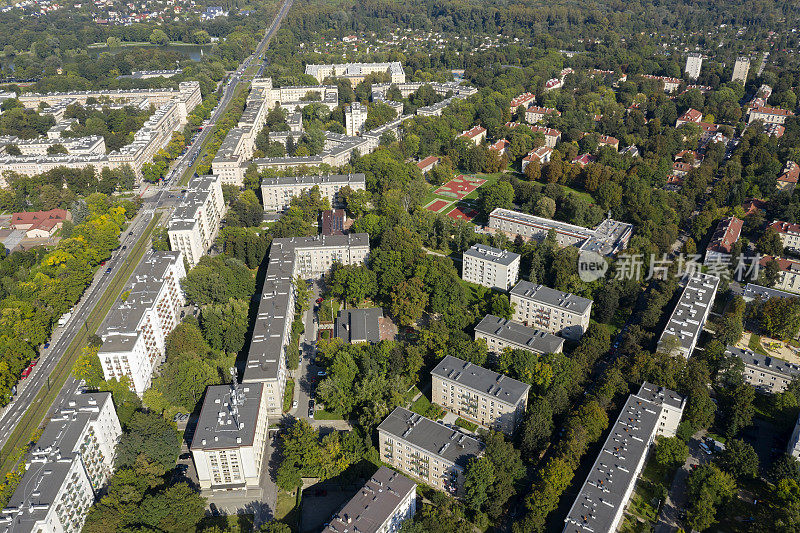 住宅小区鸟瞰图