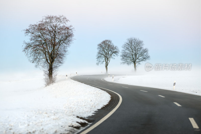 绕组冬季道路
