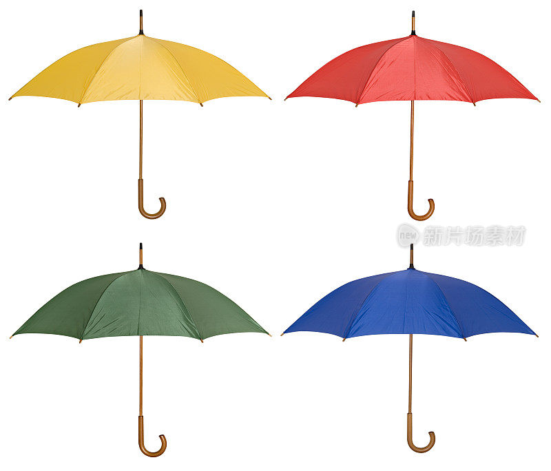 五彩缤纷的雨伞