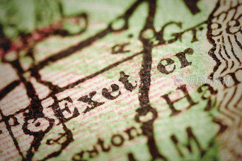 埃克塞特，新罕布什尔州的古董地图
