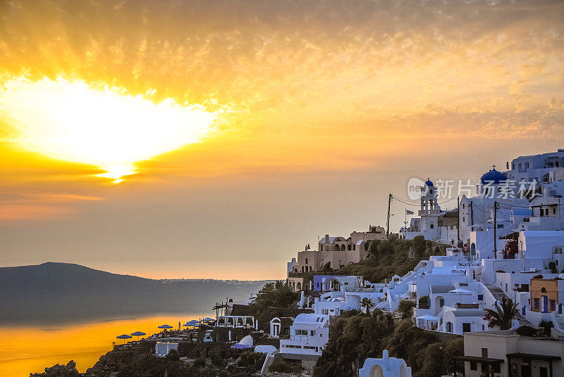希腊的日落