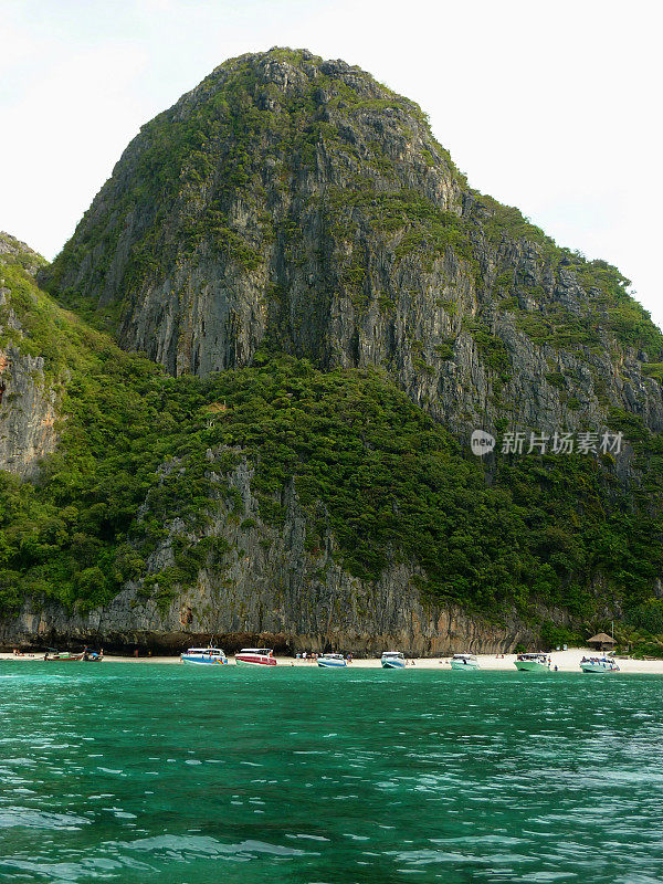 玛雅湾在斐利岛，泰国