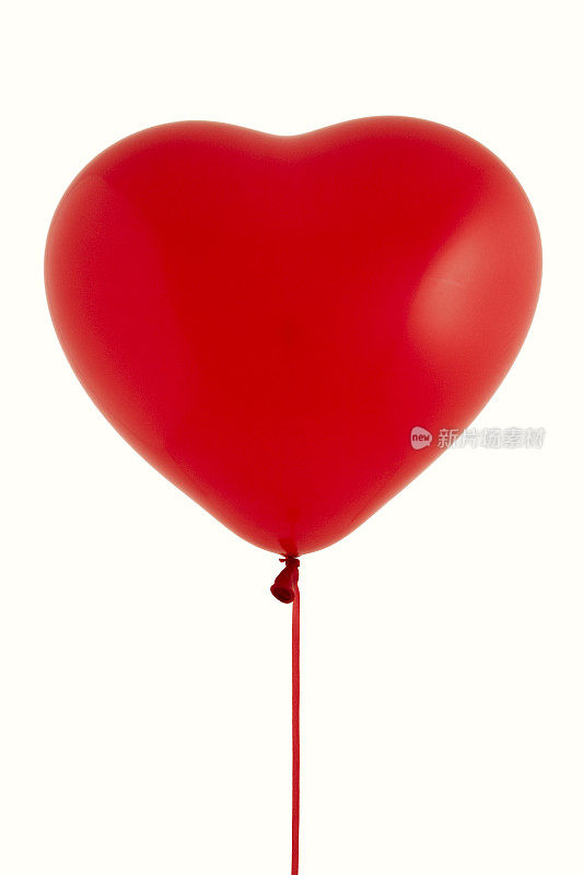 红色的心气球