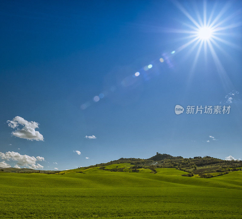 瓦尔德奥西亚的风景与阳光，托斯卡纳