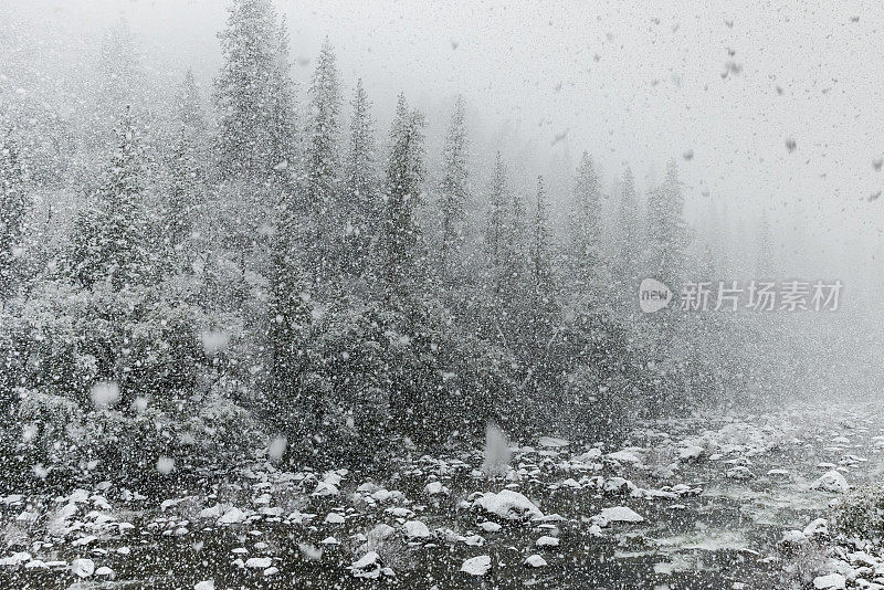 河上有暴风雪