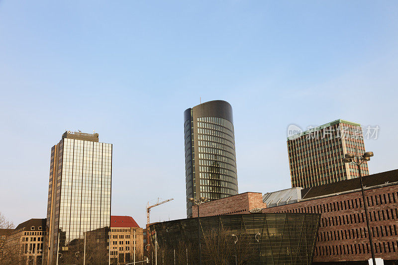 多特蒙德市中心的摩天大楼