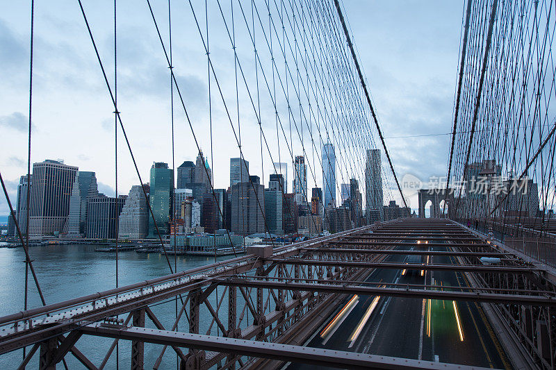 布鲁克林大桥和曼哈顿下城