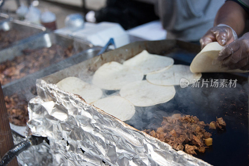 街头炸玉米饼