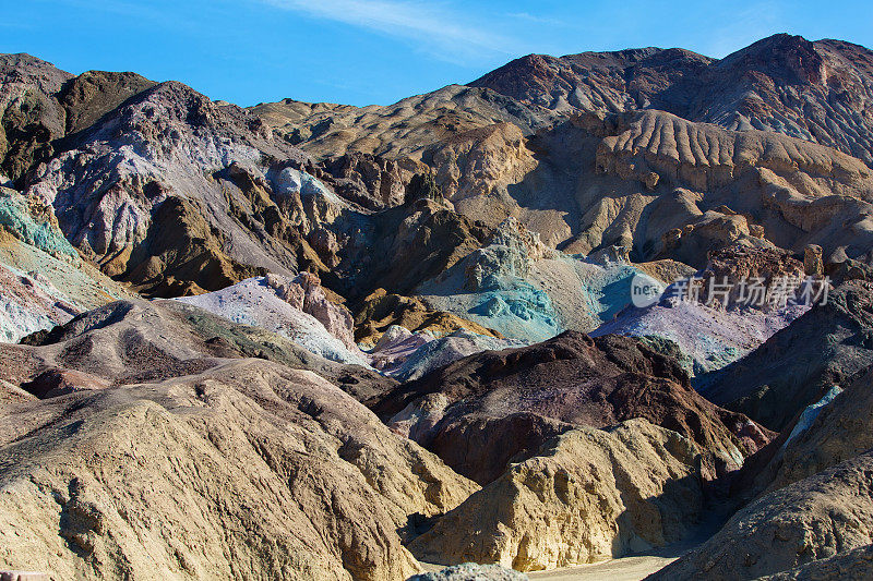 艺术家的调色板在死亡谷国家公园，美国加州的地标