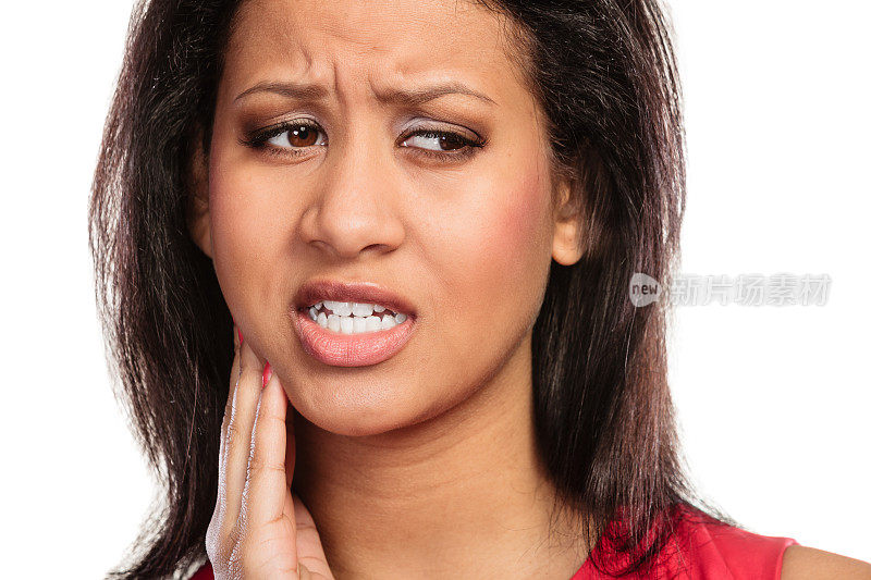 女人牙痛牙痛。
