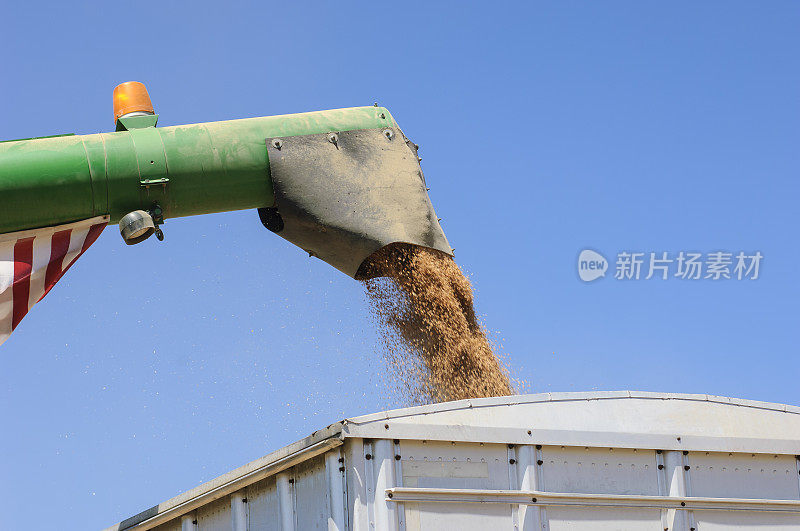 小麦从联合卸载螺旋机泵送