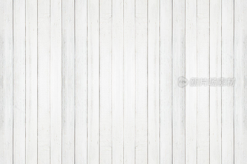 白色天然木墙纹理与背景无缝衔接，空面白色木质设计