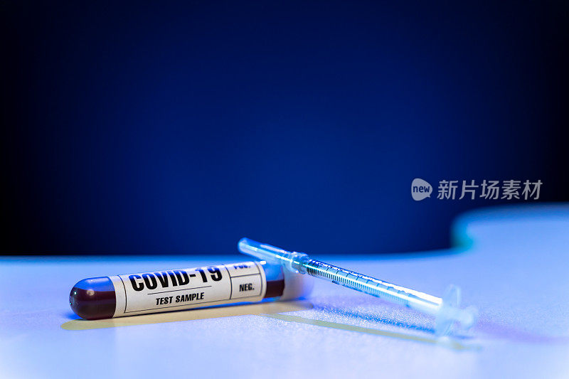 COVID-19(冠状病毒)血样检测管和注射器