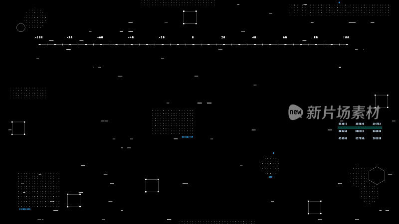 HUD智能人工智能复制空间信息图模板。网络技术未来元素插图监视器显示