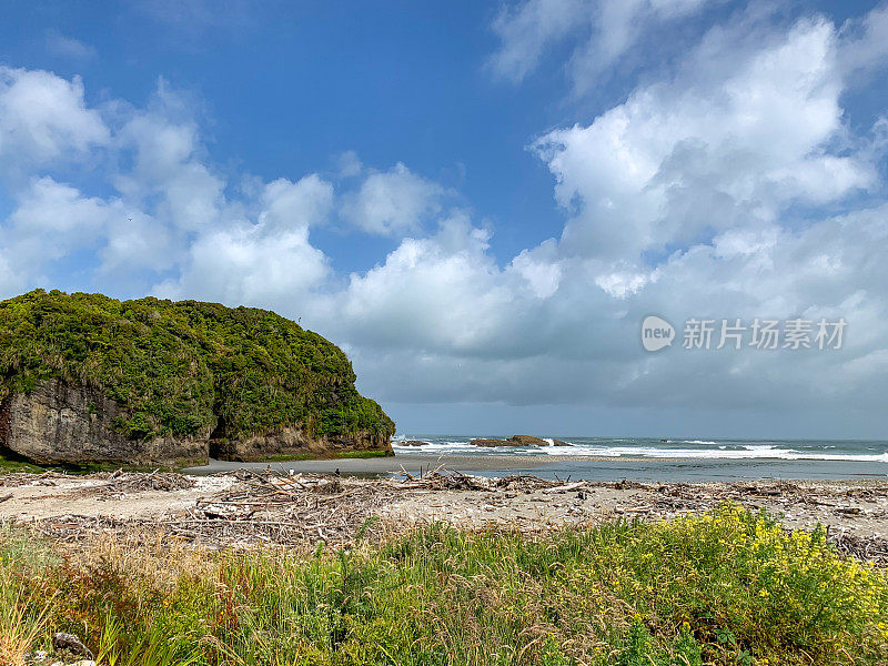 狐狸河海滩，6号国道，狗仔国家公园，西海岸，新西兰