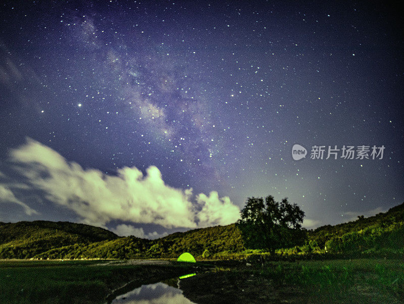 夏季水口银河