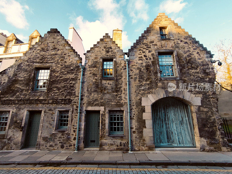 历史上古老的哥特式建筑在爱丁堡的苏格兰英格兰英国