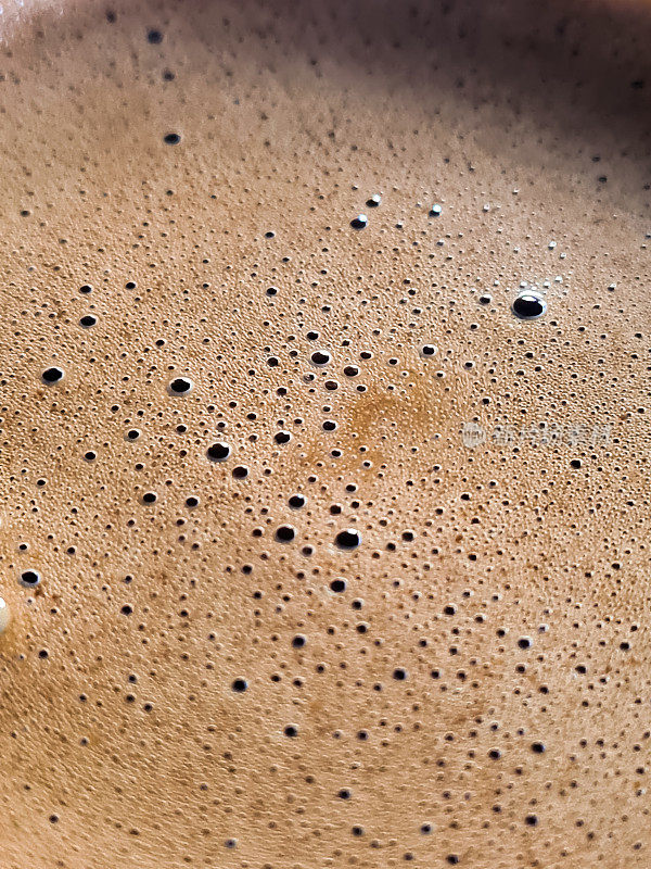 咖啡泡沫纹理和背景