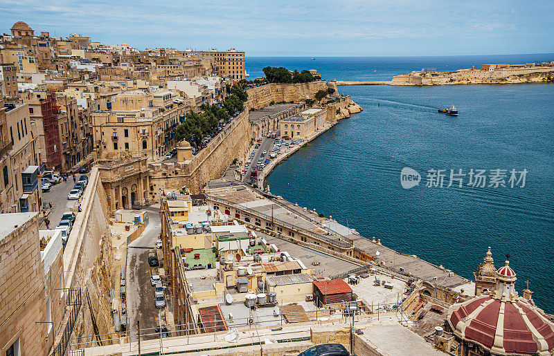 马耳他瓦莱塔老城区的景色